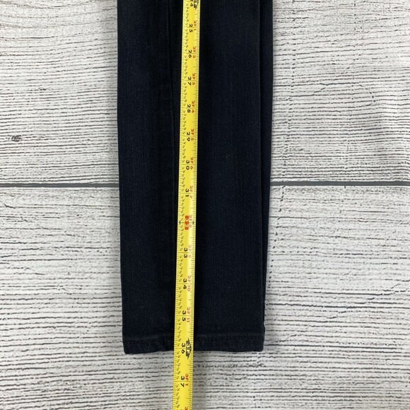 Express High Rise Legging Women Size 2 Short Distressed Denim Pants - Stretch - Picture 12 of 14